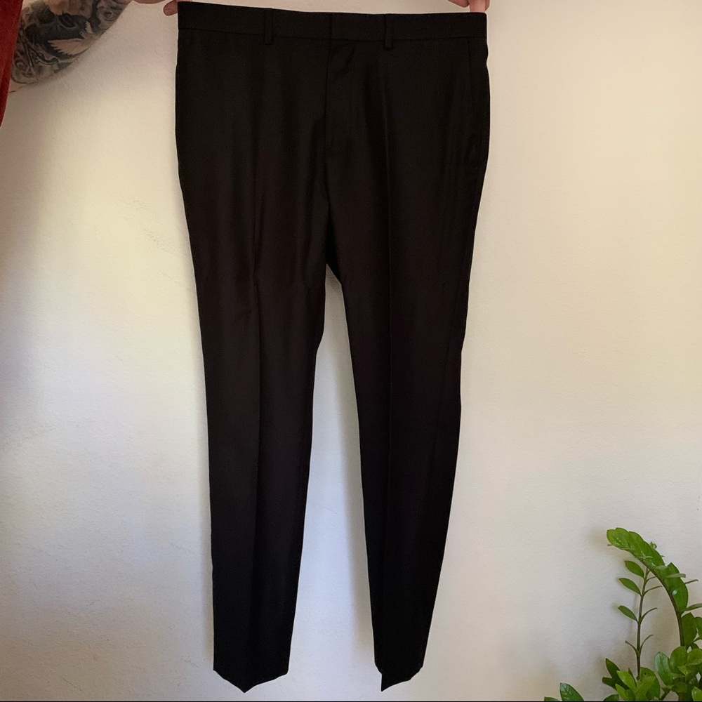Mens Black Topman Slimfit Suit. - Picture 11 of 16